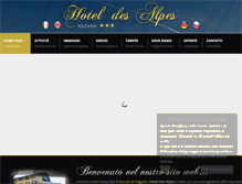 Tablet Screenshot of hoteldesalpesfolgaria.com
